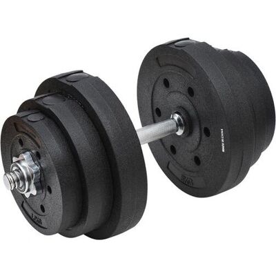 Homcom Juego de Mancuernas Ajustables - Pesas de Fitness para Casa Homcom Juego de Mancuernas Ajustables - Pesas de Fitness para Casa