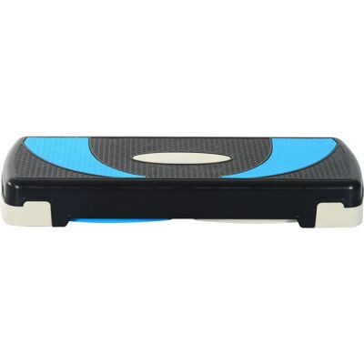 Homcom Plataforma de Step Aeróbico Ajustable - Soporta 150 kg - Negro, Azul Homcom Plataforma de Step Aeróbico Ajustable - Soporta 150 kg - Negro, Azul
