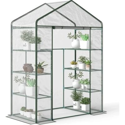 Invernadero Outsunny - Estructura de acero y cubierta de PVC - 143x73x195cm Invernadero Outsunny - Estructura de acero y cubierta de PVC - 143x73x195cm
