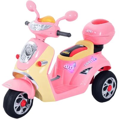 Homcom Triciclo Eléctrico Rosa para Niños - Juguete para 3-5 Años Homcom Triciclo Eléctrico Rosa para Niños - Juguete para 3-5 Años