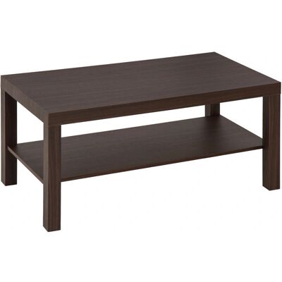 Mesa de Centro Nogal Homcom - Diseño Elegante en MDF, Soporta 50kg Mesa de Centro Nogal Homcom - Diseño Elegante en MDF, Soporta 50kg