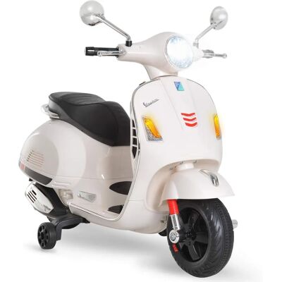 Homcom Scooter Elétrico Infantil Vespa - 6V, 30kg, Luzes, USB MP3 Homcom Scooter Elétrico Infantil Vespa - 6V, 30kg, Luzes, USB MP3