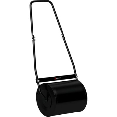 Rodillo de Jardín Durhand de Acero - 30L, Negro, Asa en U - Herramienta de Jardín Rodillo de Jardín Durhand de Acero - 30L, Negro, Asa en U - Herramienta de Jardín