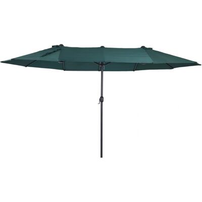 Sombrilla Doble Grande Outsunny 4,6x2,7m Resistente al Agua y UV Jardín Sombrilla Doble Grande Outsunny 4,6x2,7m Resistente al Agua y UV Jardín