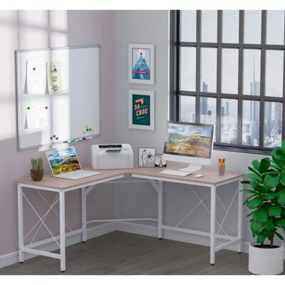 Homcom Escritorio en Forma de L Modern para Oficina y Hogar Homcom Escritorio en Forma de L Modern para Oficina y Hogar