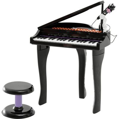 Mini Piano Homcom con micrófono - Teclado electrónico de 37 teclas para niños Mini Piano Homcom con micrófono - Teclado electrónico de 37 teclas para niños