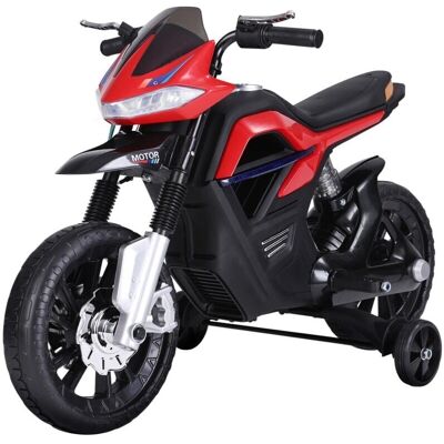 Moto Eléctrica Infantil Homcom - Rojo, 3-8A, 30kg Max, 3km/h Moto Eléctrica Infantil Homcom - Rojo, 3-8A, 30kg Max, 3km/h