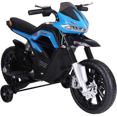 Homcom Moto Eléctrica Infantil - Azul - Diversión y Aprendizaje Homcom Moto Eléctrica Infantil - Azul - Diversión y Aprendizaje