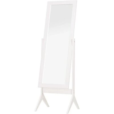 Espejo de cuerpo entero Homcom - Ajustable, Independiente, Blanco - Decoración Hogar Espejo de cuerpo entero Homcom - Ajustable, Independiente, Blanco - Decoración Hogar