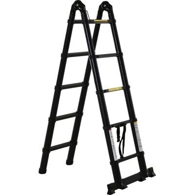 Escalera telescópica DURHAND - Portátil, Multiuso, Soporta 150kg Escalera telescópica DURHAND - Portátil, Multiuso, Soporta 150kg
