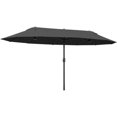 Sombrilla Doble Outsunny 4,6x2,7m Resistente al Agua y UV para Jardín Sombrilla Doble Outsunny 4,6x2,7m Resistente al Agua y UV para Jardín