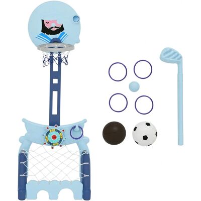 Homcom Set de Baloncesto 4 en 1 - Juego ajustable para niños Homcom Set de Baloncesto 4 en 1 - Juego ajustable para niños