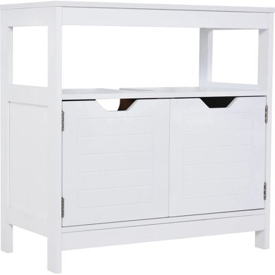 Armario de baño Kleankin - 60x30x60 - Blanco Armario de baño Kleankin - 60x30x60 - Blanco