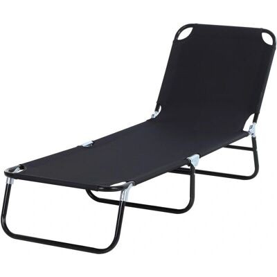 Cadeira de Descanso Dobrável Outsunny - Ajustável, Estrutura de Aço, 190cm Cadeira de Descanso Dobrável Outsunny - Ajustável, Estrutura de Aço, 190cm