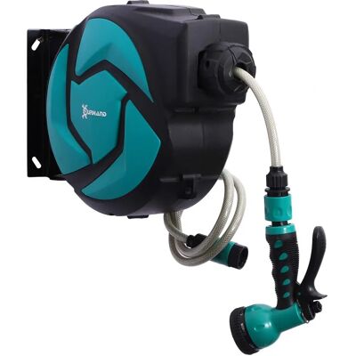 Carrete de Manguera Durhand - 10m Retráctil con 7 Modos de Riego Carrete de Manguera Durhand - 10m Retráctil con 7 Modos de Riego