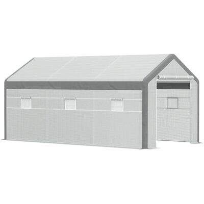Invernadero de Jardín Outsunny 600x300x280cm - Estructura de acero con cubierta de PE Invernadero de Jardín Outsunny 600x300x280cm - Estructura de acero con cubierta de PE