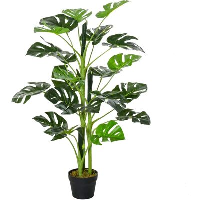 Planta Artificial Monstera Outsunny - 21 Hojas - Decoración Interior/Exterior Planta Artificial Monstera Outsunny - 21 Hojas - Decoración Interior/Exterior
