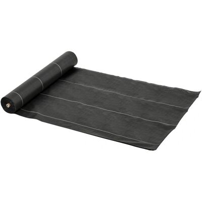 Red de control de malezas Outsunny - 2x50m, Negra, 100 g/m² Red de control de malezas Outsunny - 2x50m, Negra, 100 g/m²
