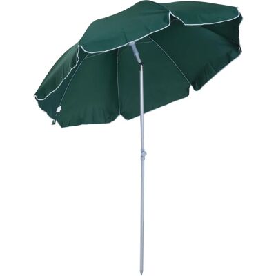 Sombrinha de Praia Verde Outsunny 202cm - Inclinação Ajustável Sombrinha de Praia Verde Outsunny 202cm - Inclinação Ajustável