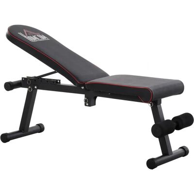 Banco de Ejercicio Plegable Homcom - Equipo de Fitness Ajustable Banco de Ejercicio Plegable Homcom - Equipo de Fitness Ajustable