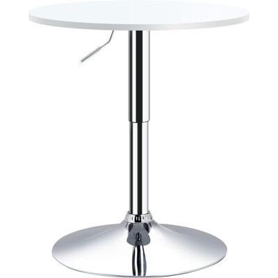Homcom Mesa de Bar Regulable en Altura - Blanco Homcom Mesa de Bar Regulable en Altura - Blanco