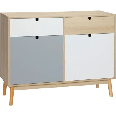Aparador Multiuso Homcom - Estilo Escandinavo, 100x40x79.5 cm Aparador Multiuso Homcom - Estilo Escandinavo, 100x40x79.5 cm