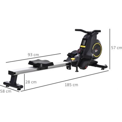 HOMCOM Máquina de Remo Plegable - 8 Niveles Resistencia Fitness HOMCOM Máquina de Remo Plegable - 8 Niveles Resistencia Fitness
