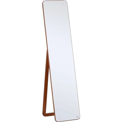 Espejo de Pared Homcom Walnut - Marco Moderno de Madera para Dormitorio y Sala Espejo de Pared Homcom Walnut - Marco Moderno de Madera para Dormitorio y Sala