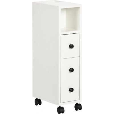 Kleankin - Armario de Baño Modelo 18x30x68.5 cm - Blanco Kleankin - Armario de Baño Modelo 18x30x68.5 cm - Blanco