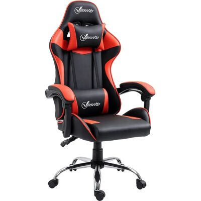 Silla de Oficina y Gaming Vinsetto Reclinable Ajustable con Reposacabezas Cojines Lumbar - Oficina y Juegos Silla de Oficina y Gaming Vinsetto Reclinable Ajustable con Reposacabezas Cojines Lumbar - Oficina y Juegos
