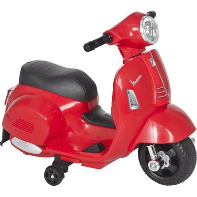 Homcom Vespa Elektrische Kinderfiets - 18-36 Maanden - Rood Homcom Vespa Elektrische Kinderfiets - 18-36 Maanden - Rood