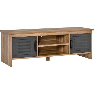 Homcom Móvel de TV 42'' Portas em Metal Gestão de Cabos Homcom Móvel de TV 42'' Portas em Metal Gestão de Cabos