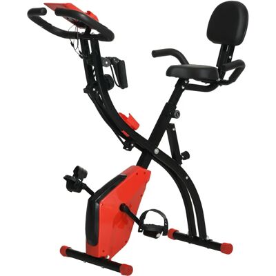 Homcom Bicicleta Estática Plegable Regulable - Equipo de Fitness Homcom Bicicleta Estática Plegable Regulable - Equipo de Fitness