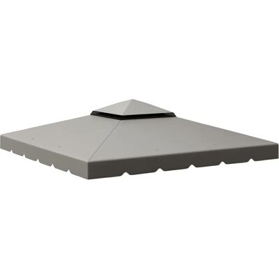 Cubierta de doble techo para pérgola Outsunny 3x3 m Cubierta de doble techo para pérgola Outsunny 3x3 m