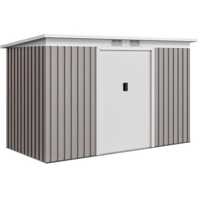 Cobertizo de jardín Outsunny 280x130x172 cm - 3,2 m² con 2 puertas Cobertizo de jardín Outsunny 280x130x172 cm - 3,2 m² con 2 puertas