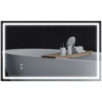 Espejo de baño Homcom con luz LED 100x60cm - IP44 Espejo de baño Homcom con luz LED 100x60cm - IP44