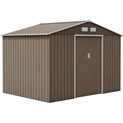 Caseta de Jardín Outsunny 4,9 m² 277x195x192 cm - Puerta corredera Caseta de Jardín Outsunny 4,9 m² 277x195x192 cm - Puerta corredera