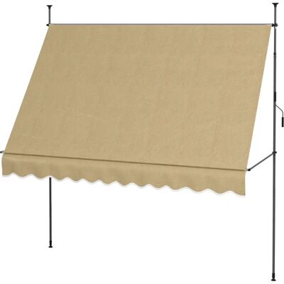 Outsunny - Toldo manual retráctil - 300x120x210-300 cm Outsunny - Toldo manual retráctil - 300x120x210-300 cm