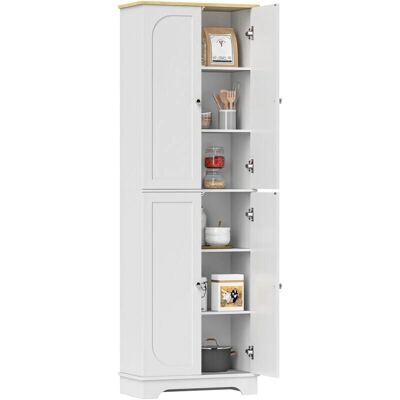 Armario de Cocina Homcom con 4 Puertas y Estantes Ajustables Armario de Cocina Homcom con 4 Puertas y Estantes Ajustables