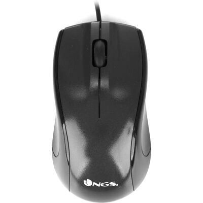 NGS Black Mist Maus - Optisch, 800 DPI, USB-A, Rechtshändig NGS Black Mist Maus - Optisch, 800 DPI, USB-A, Rechtshändig