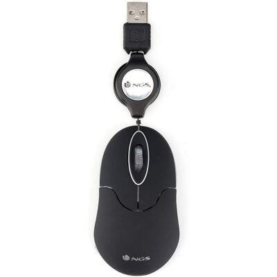 Souris Optique NGS NGS-MOUSE-0973 Noir 1000 dpi - Ambidextre Souris Optique NGS NGS-MOUSE-0973 Noir 1000 dpi - Ambidextre