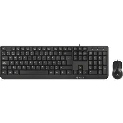 NGS Cocoa Kit - Noir - 1000 DPI USB - Clavier et souris NGS Cocoa Kit - Noir - 1000 DPI USB - Clavier et souris