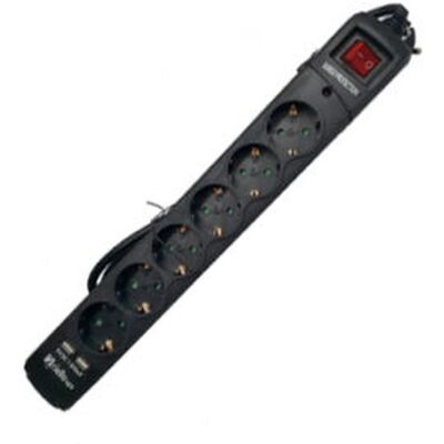 Regleta Riello Thunder 6002 - 6 Tomas, USB, Encendido/Apagado Regleta Riello Thunder 6002 - 6 Tomas, USB, Encendido/Apagado