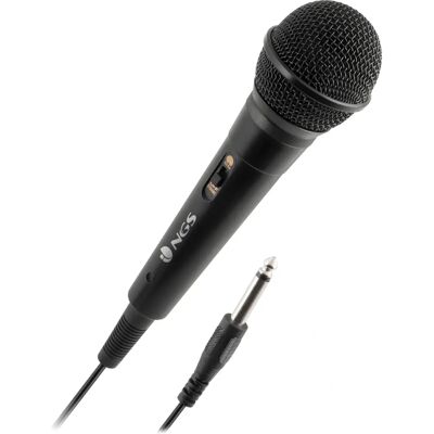 Microphone NGS Singer Fire Noir - Microphone - Noir - 3m - Microphone Microphone NGS Singer Fire Noir - Microphone - Noir - 3m - Microphone