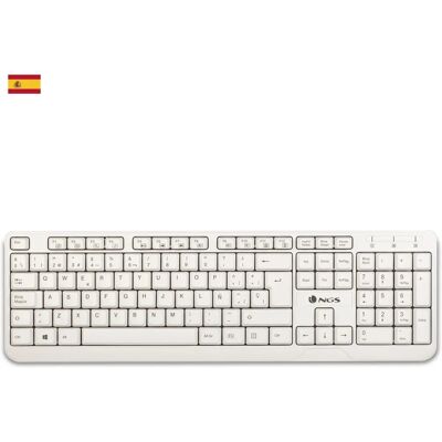NGS NGS-KEYBOARD-0284 Fehér Spanyol Qwerty - Billentyűzet NGS NGS-KEYBOARD-0284 Fehér Spanyol Qwerty - Billentyűzet
