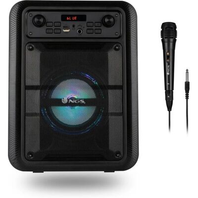 Przenośny głośnik Bluetooth NGS Lingo - 20W, LED, Mikrofon Przenośny głośnik Bluetooth NGS Lingo - 20W, LED, Mikrofon