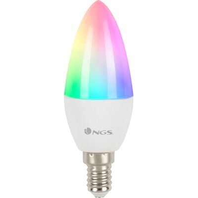Ampoule intelligente NGS Gleam 514C Wi-Fi RGBW - E14 5W Ampoule intelligente NGS Gleam 514C Wi-Fi RGBW - E14 5W