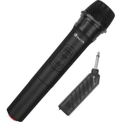 Microphone sans fil NGS Singer Air - Microphone de Karaoke - Publicité Microphone sans fil NGS Singer Air - Microphone de Karaoke - Publicité