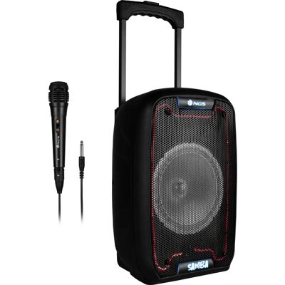 Haut-parleur Bluetooth portable NGS Wild Samba Mono - Noir - 8W - Publicité Haut-parleur Bluetooth portable NGS Wild Samba Mono - Noir - 8W - Publicité