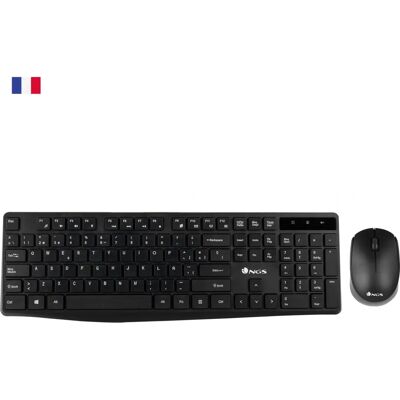 NGS Allure Kit - Clavier et Souris Sans Fil - Noir - Publicité NGS Allure Kit - Clavier et Souris Sans Fil - Noir - Publicité